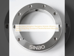Module de navigation et de perception pour robot de service, bague de fixation pour capteur ultrasonique, support de montage antichoc et résistant aux intempéries